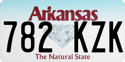 AR license plate 782KZK