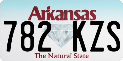 AR license plate 782KZS
