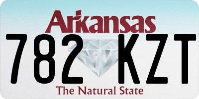 AR license plate 782KZT
