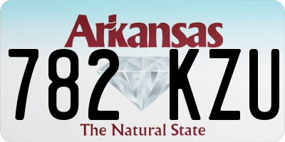 AR license plate 782KZU