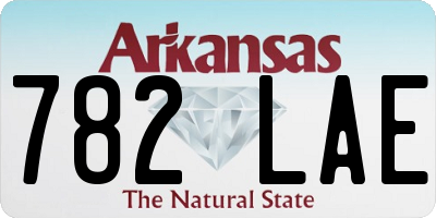 AR license plate 782LAE
