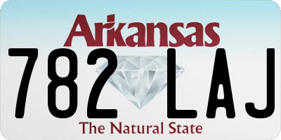 AR license plate 782LAJ