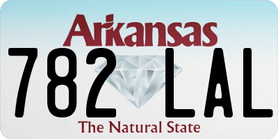 AR license plate 782LAL