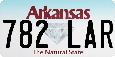 AR license plate 782LAR