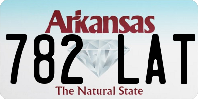 AR license plate 782LAT