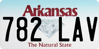 AR license plate 782LAV