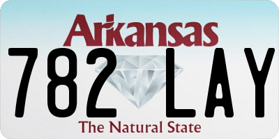 AR license plate 782LAY