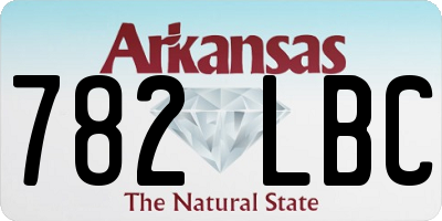 AR license plate 782LBC