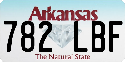 AR license plate 782LBF
