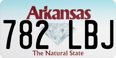 AR license plate 782LBJ