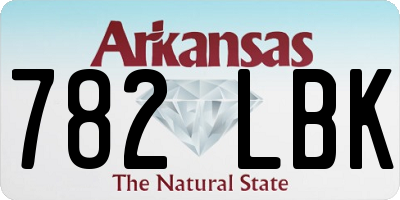 AR license plate 782LBK