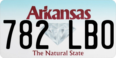 AR license plate 782LBO