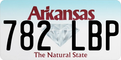 AR license plate 782LBP