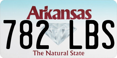 AR license plate 782LBS