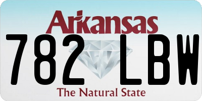 AR license plate 782LBW