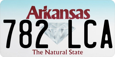 AR license plate 782LCA