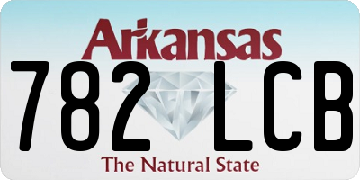 AR license plate 782LCB