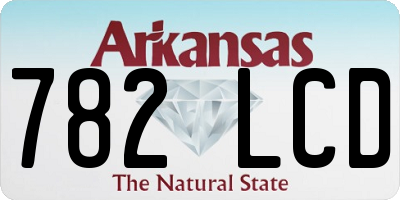 AR license plate 782LCD