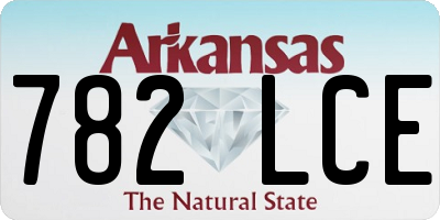 AR license plate 782LCE
