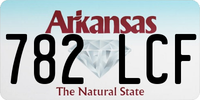 AR license plate 782LCF