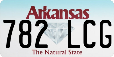 AR license plate 782LCG