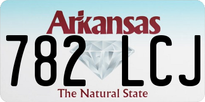 AR license plate 782LCJ