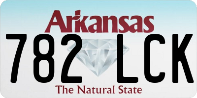 AR license plate 782LCK
