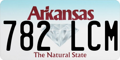 AR license plate 782LCM
