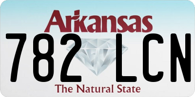 AR license plate 782LCN