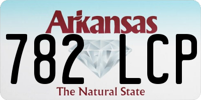 AR license plate 782LCP