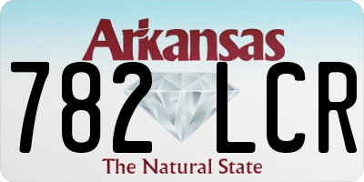 AR license plate 782LCR