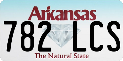 AR license plate 782LCS