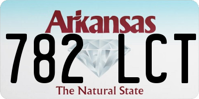 AR license plate 782LCT