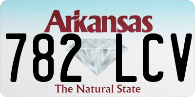 AR license plate 782LCV