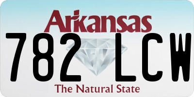 AR license plate 782LCW
