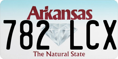 AR license plate 782LCX
