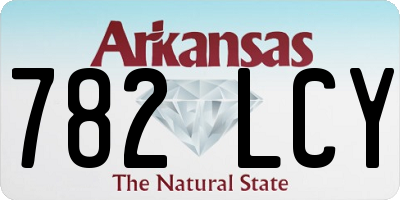 AR license plate 782LCY