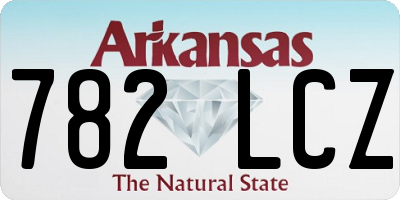 AR license plate 782LCZ