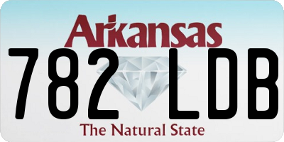 AR license plate 782LDB