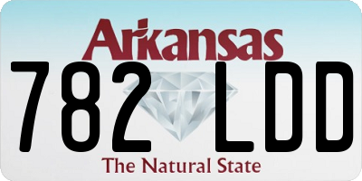 AR license plate 782LDD