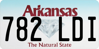AR license plate 782LDI