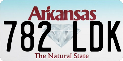 AR license plate 782LDK