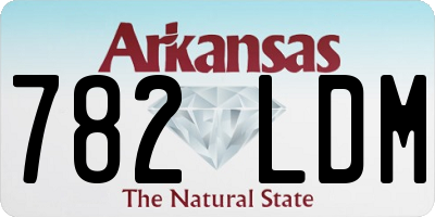 AR license plate 782LDM