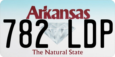 AR license plate 782LDP