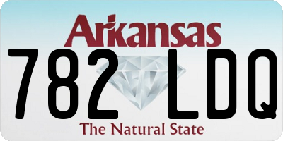 AR license plate 782LDQ