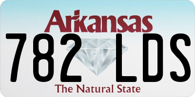 AR license plate 782LDS