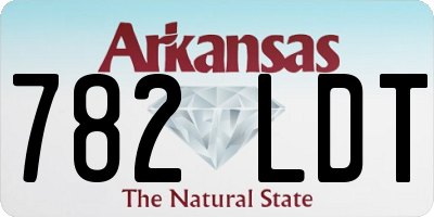 AR license plate 782LDT