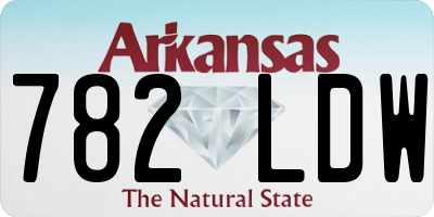 AR license plate 782LDW