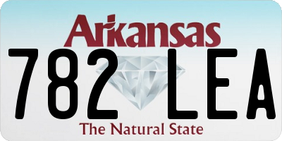 AR license plate 782LEA