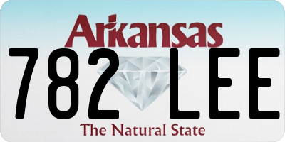 AR license plate 782LEE